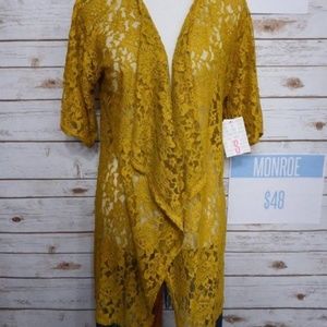 LuLaRoe Lace Monroe Kimono NWT